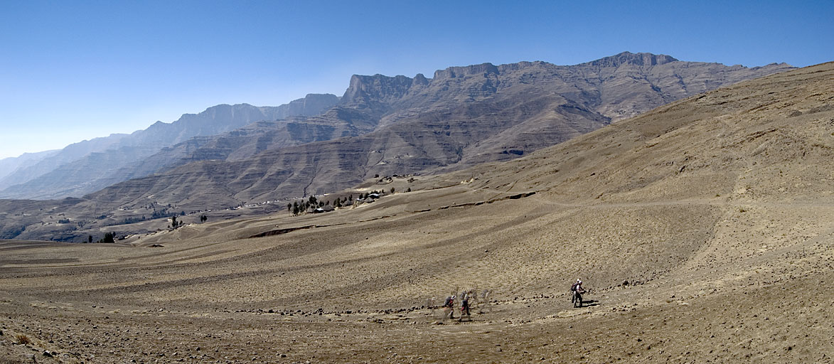 Looking up Towards Bwahit 2